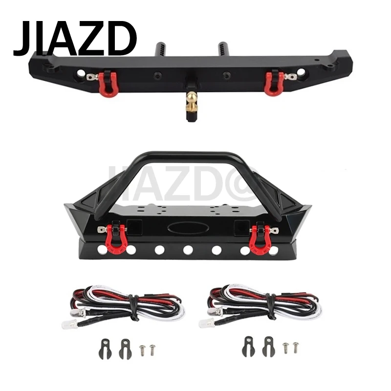 

Metal Front and Rear Bumper with Lights for Axial SCX10 90046 SCX10 III AXI03007 TRX4 1/10 RC Crawler Car Upgrade Parts