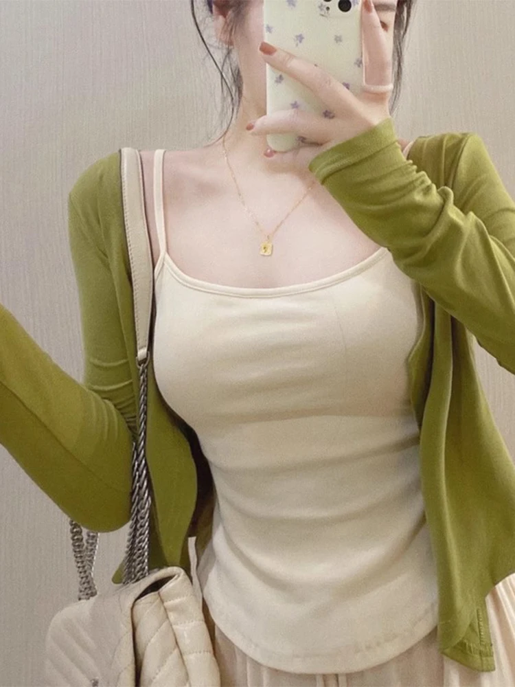 American Style Strapless Vest Women Summer Outdoor Wear Spring Autumn Backless Bra Integrated Chest Pad Base Inner Sleeveless...