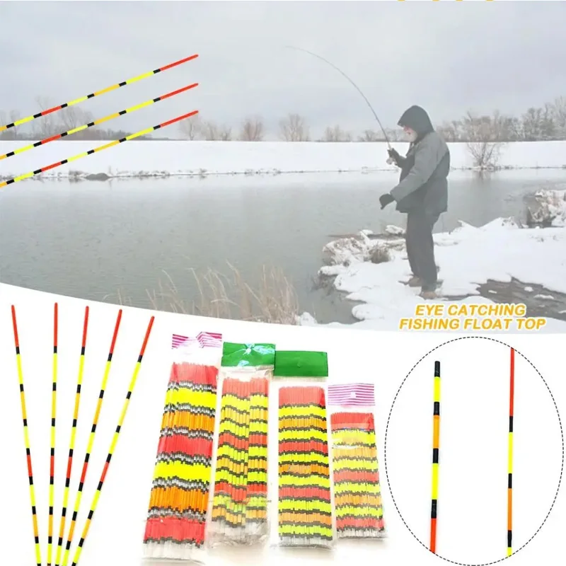 10 pcs Eye-Catching Thick Tail Float Accessories Diy Eye-Catching Night Fishing Float Accessories With Two Or Three Hollow Desig
