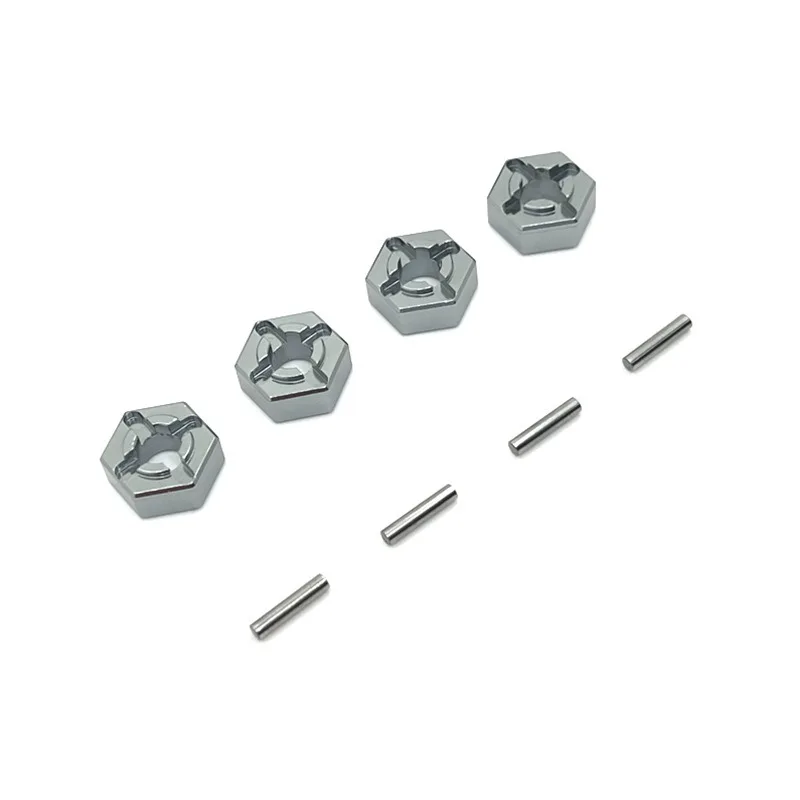 MJX JJRC 1:14 1:16 14301 14302 14303 control remoto coche metal actualización accesorio 4 piezas aleación de aluminio 12mm conector hexagonal