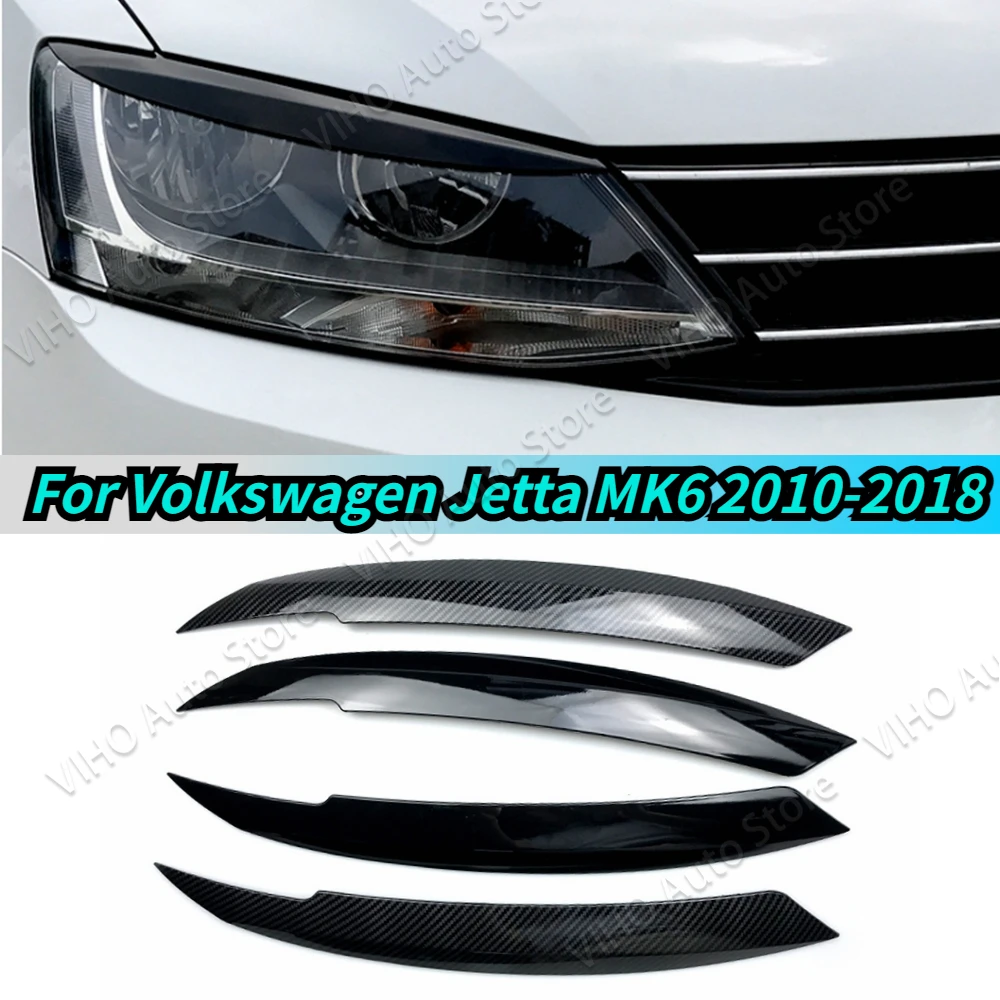 

Для Volkswagen, для VW Jetta MK6 TSI TDI гибридная 2010-2018 Автомобильная передняя фара от сглаза, брови, веко, наклейка, обшивка, комплекты кузова