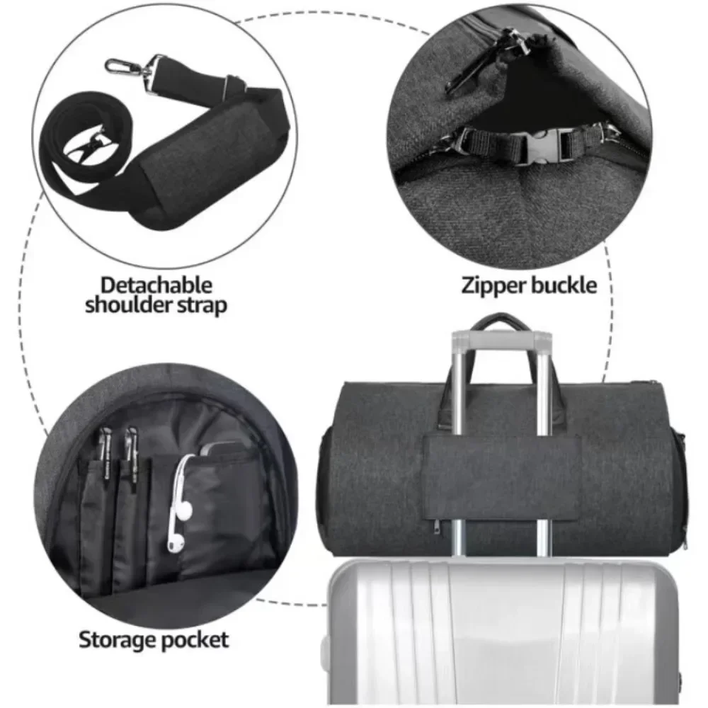 DUTRIEUX Fashion Travel Duffle Bag New Large Capacity Multifunctional Luggage Bag Waterproof Fitness Bag Storage Bag