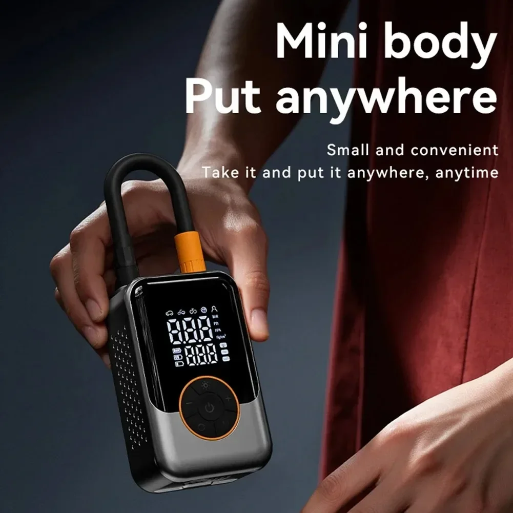 لسوبارو اللاسلكية سيارة منفاخ لإطارات السيارة مضخة هواء محمولة حاقن هواء كهربائي شاشة الكريستال السائل ضاغط الهواء لإطارات دراجة نارية