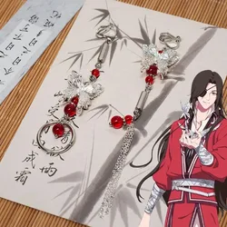 Anime Tian Guan Ci Fu Hua Cheng Cosplay Earrings Unisex Earwear Heaven Official's Blessing Butterfly Eardrop Jewelry Accessories