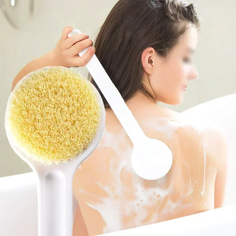 Brosse de bain à long manche pour le nettoyage du corps, épurateur, massage du dos, douche, mousse SPA, accessoires