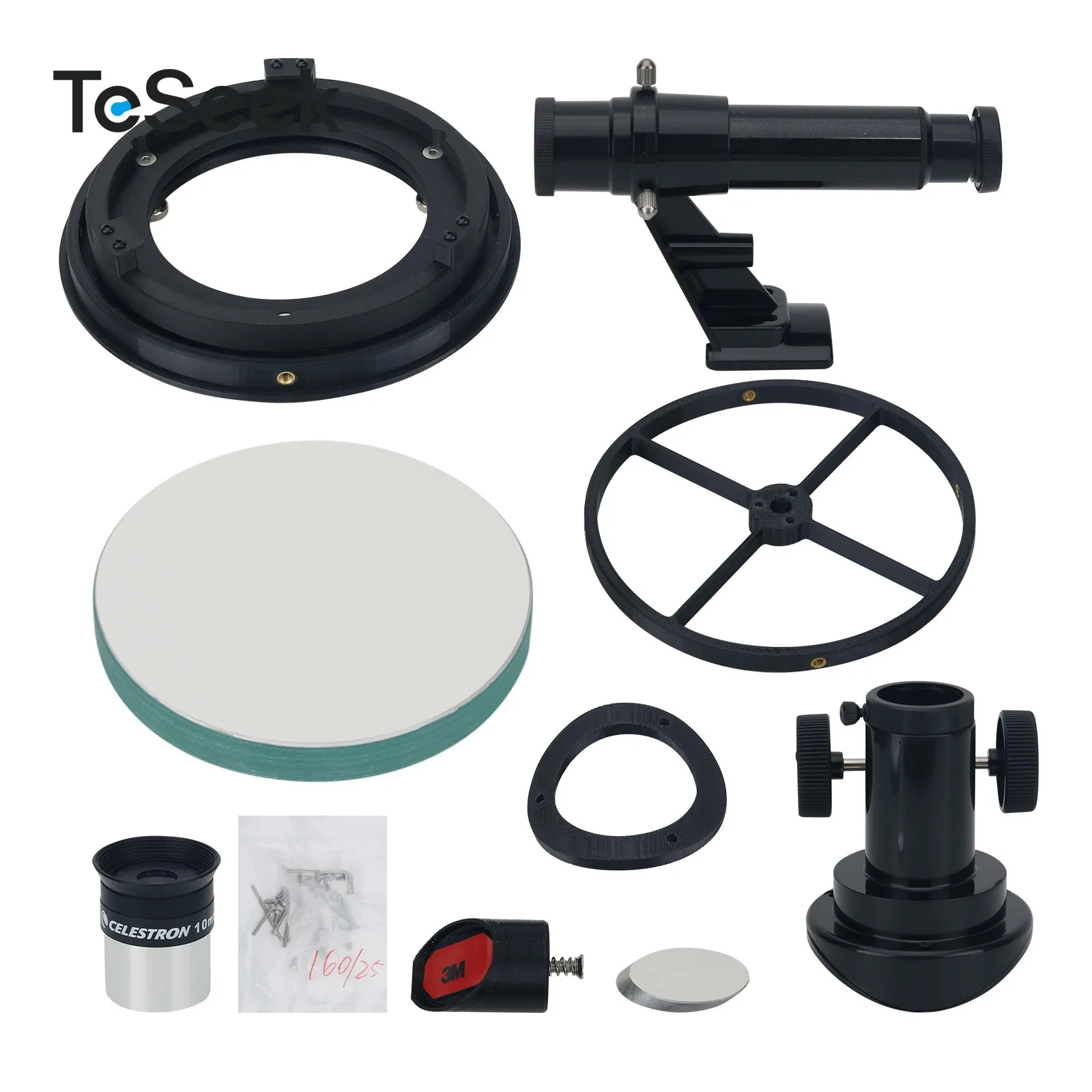 

TeSeek D150F750 Newtonian Telescope DIY Kit Newtonian Reflector Telescope Parts with Primary Mirror Mount