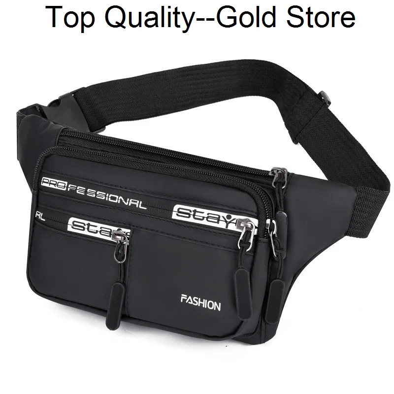 

Waist Bag Waterproof Unisex Outdoor Fanny Pack Crossbody s for Man Chest Belt Travel Mobile Phone Oxford