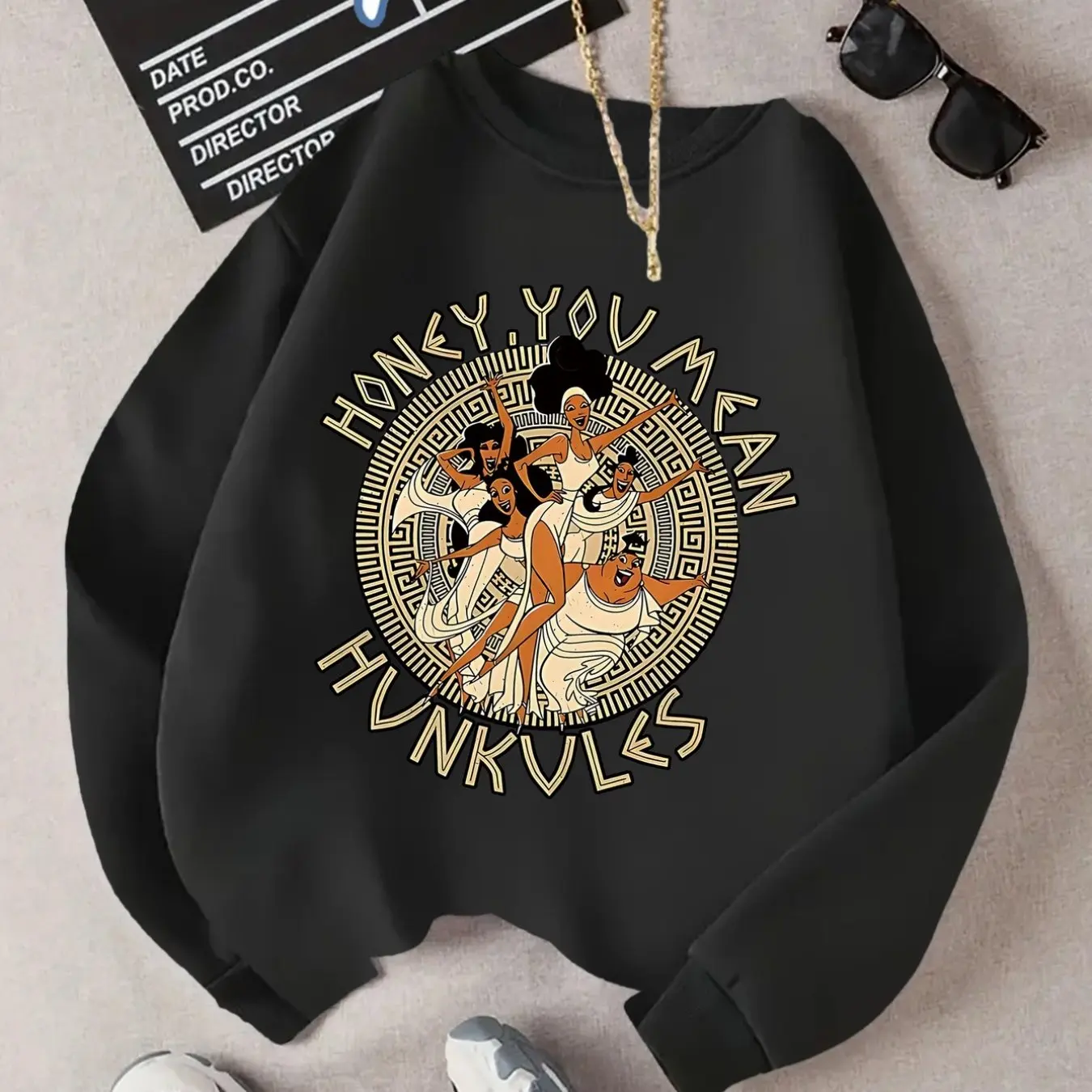 سترة ديزني النسائية ذات القلنسوة الناعمة للفصول الأربعة وأكمام طويلة ورقبة دائرية وموسيقى الريف وحفلات كاجوال يومية