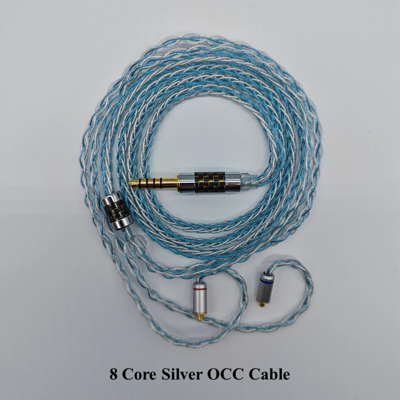 IE900 IE300 IE600 IE200 Heasets Cable 8 Core OCC Silver Mixed Plated Upgrade Cable 3.5mm with MIC 2.5 4.4 Balance Earphones Wire