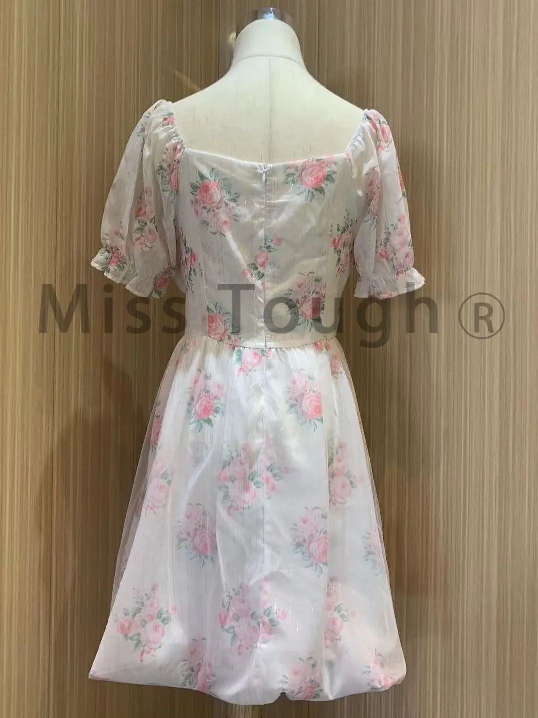 Summer Floral Sweet Mini Dress Women Print French Elegant Fairy Dress Female Korean Fashion Cute Party Mini Dress Summer 2023