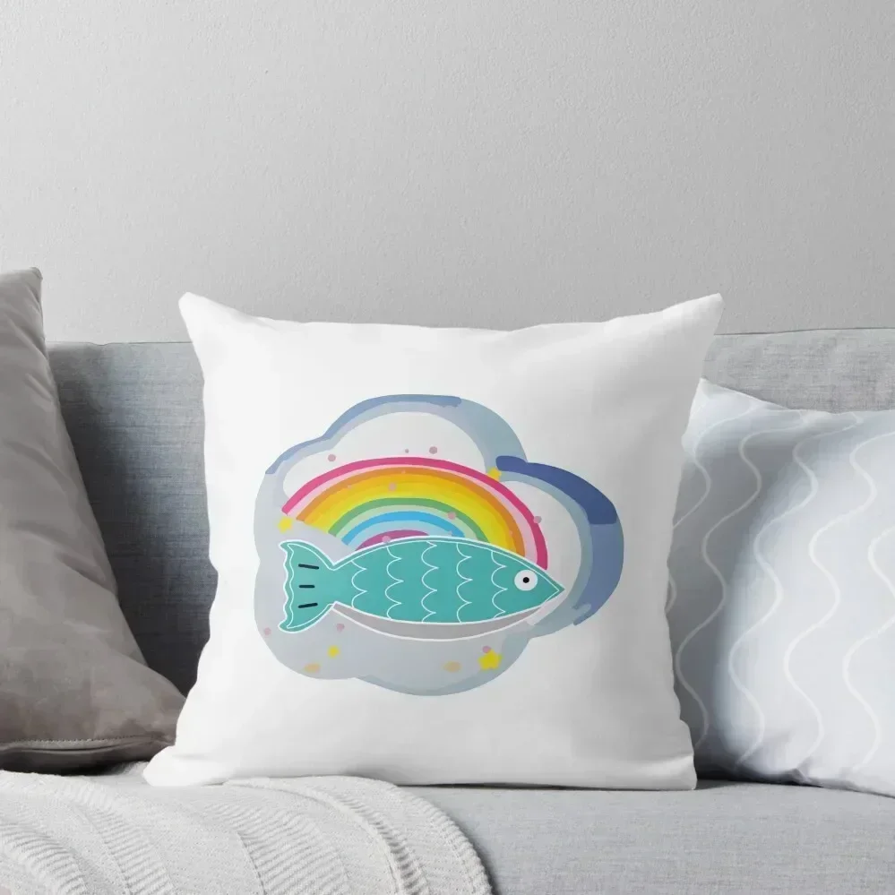 

FISH UPON THE SKY (GMMTV) Throw Pillow Christmas s Covers luxury decor Embroidered Cushion Cover Marble Cushion Cover pillow