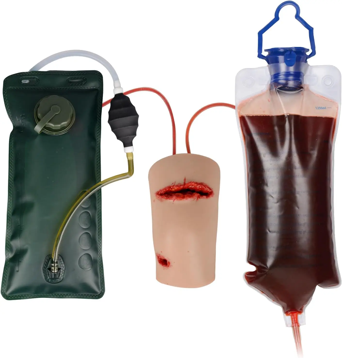 Reusable Knee Trauma Simulation Training Kit Bullet & Laceration Wound Care Packing Train for First Aid Practice Medical Educate - view 3