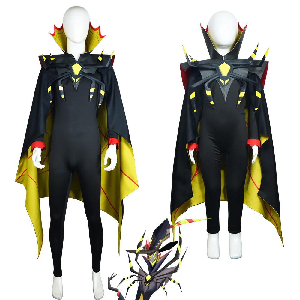 Hazbin Hotel Cosplay Costume Sinner Lord Zestial Coat Hat Set with Halloween Cloak and Spider Legs Accessories for Women Man - view 2