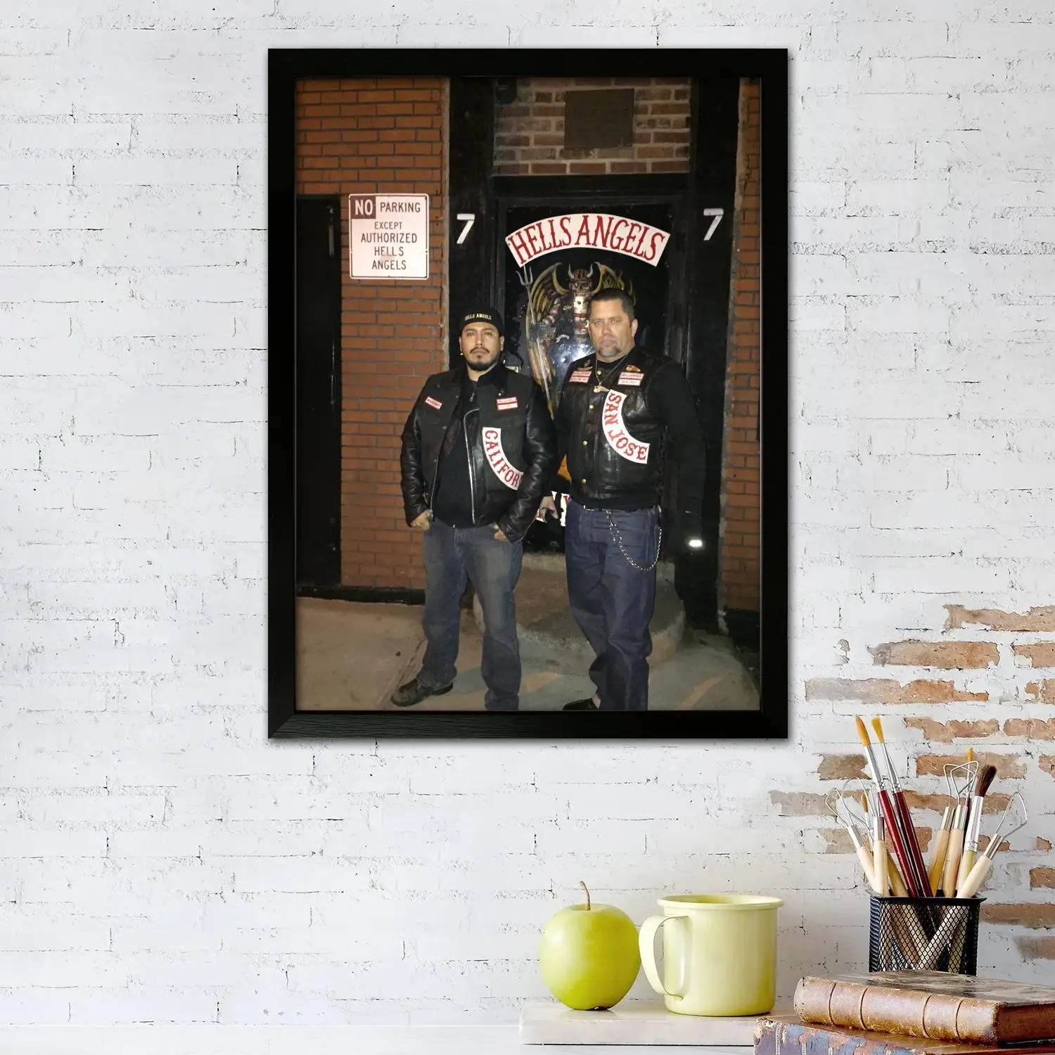 hells angels Canvas Art Poster and Wall Art, Picture Print, Modern Family, Bedroom Decor, Posters,Decorative painting