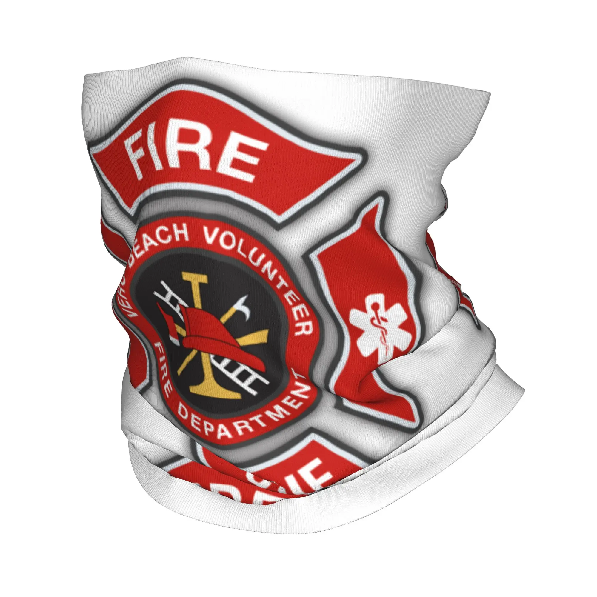 Fire Rescue Firefighter Bandana Neck Warmer Men Women Winter Hiking Ski Scarf Gaiter  Face Cover
