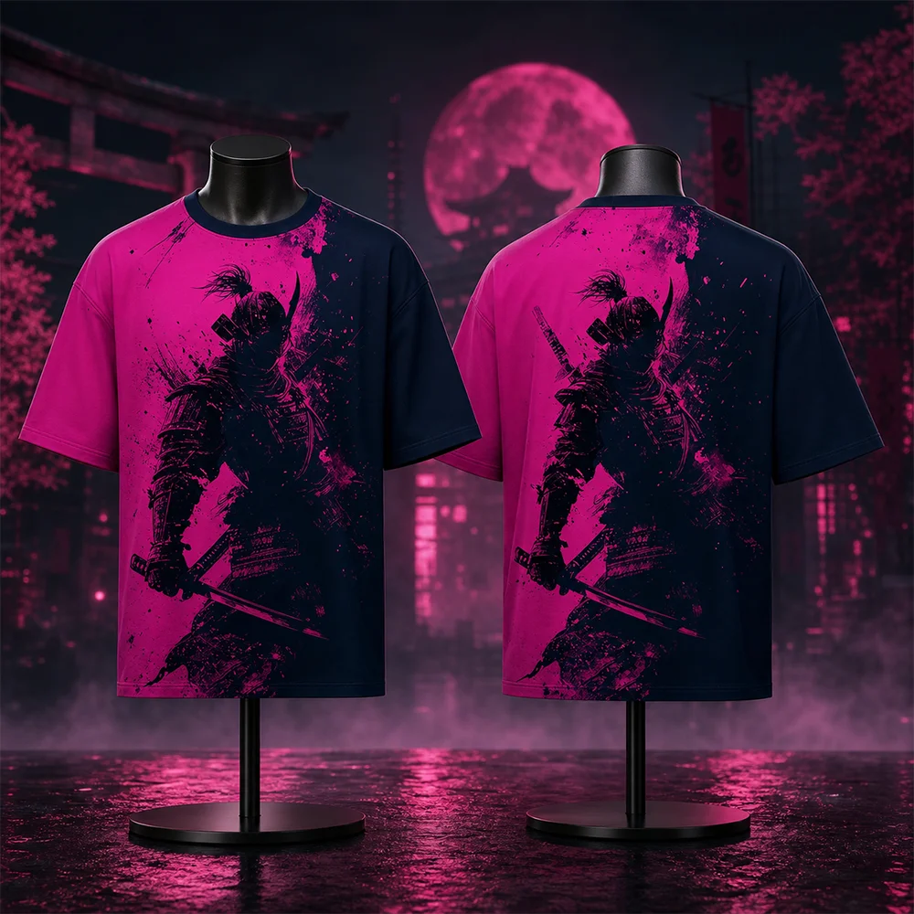 Unisex Schnelltrocknend Atmungsaktiv 3D-Druck Japanischer Anime Sport T-Shirt für Outdoor Streetwear Modische Eltern-Kind-Kleidung – Detail 1
