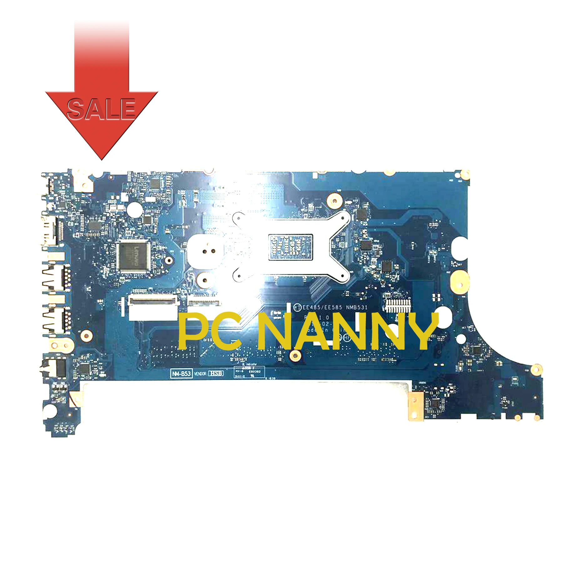 PCNANNY for Lenovo E485 E585 laptop motherboard 02DC235 01LW788 01LW787 NMB531 R3 2200U CPU