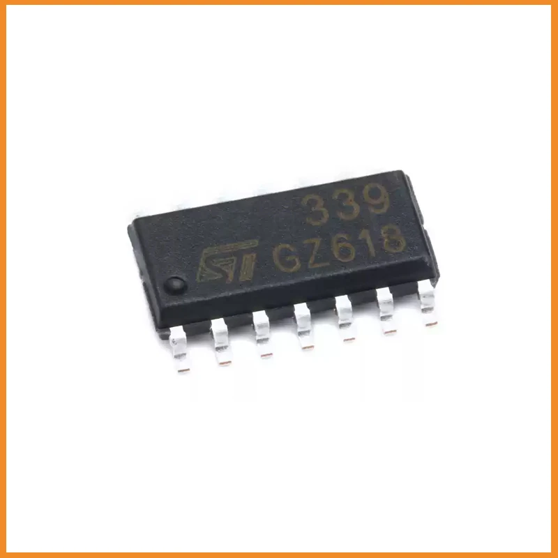 50Pcs/Lot New Original  LM339DT LM339 Comparator General Purpose CMOS, DTL, ECL, MOS, Open-Collector, TTL 14-SOP