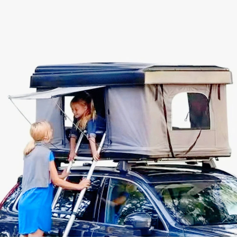 

Hot Sale Portable Folding Waterproof Roof Hardshell Aluminum Camper Car Tent Travel Sun Roof Tent Off-Road Vehicle Off-Road