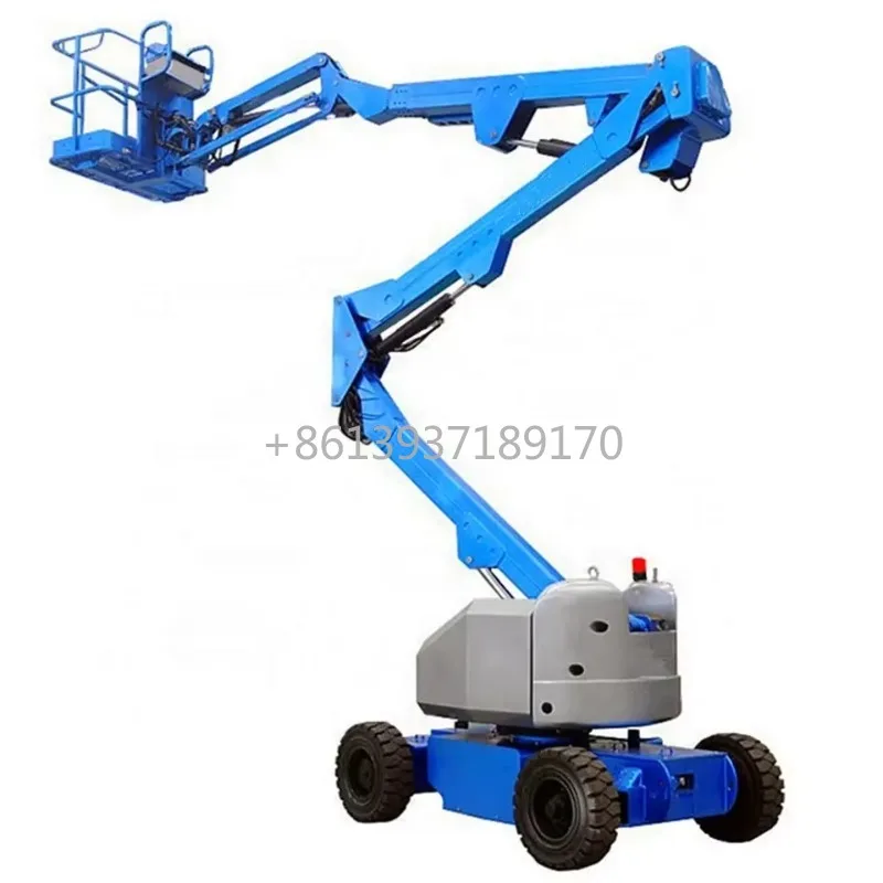 22m Self-propelled Cherry Picker Lift Telescopic Aerial Work Platform Articulated Towable Electric Crawler Spider Lift Boom Lift
