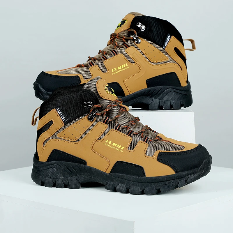 Winter Neue Designer-Leder-Wanderschuhe für Herren Winter Outdoor Herren Sportschuhe Trekking Bergsteiger-Sportschuhe für Männer