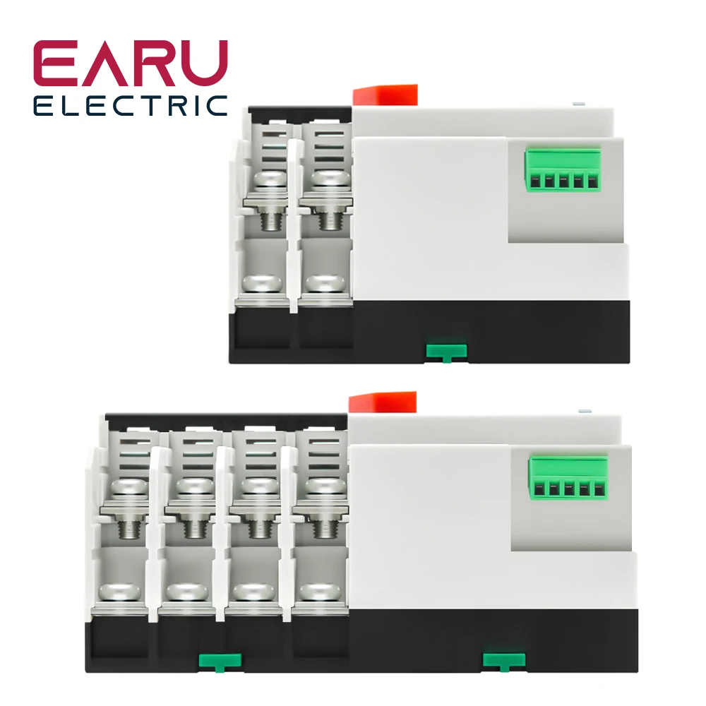 2P 4P ATS Dual Power Selettore di trasferimento automatico Interruttori Gruppo di continuità Millisecond Generatore di corrente 100A AC 220V 110V