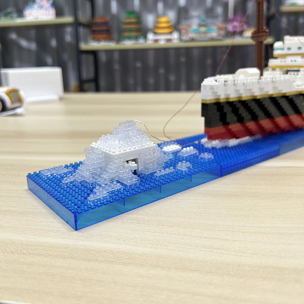 KNEW BUILT 6 Kinds Titanic Model Cruise Ship Building Block for Adult Micro Mini Brick Toy Perfect Gift Entertainment Decoration