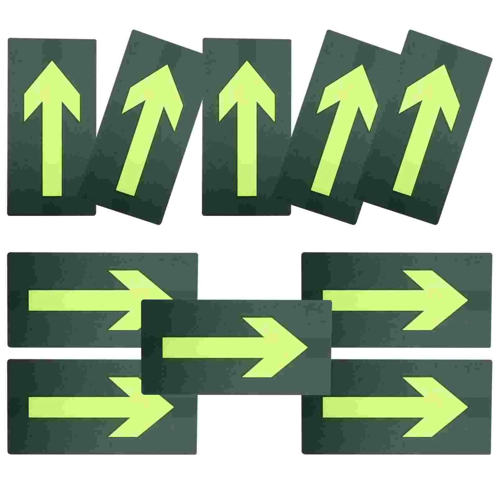 

10pcs Glow Wedding Glow Arrows Sign Arrow Stickers Reflective Trail Markers Adhesive Directional Signs Camping Hiking Gear