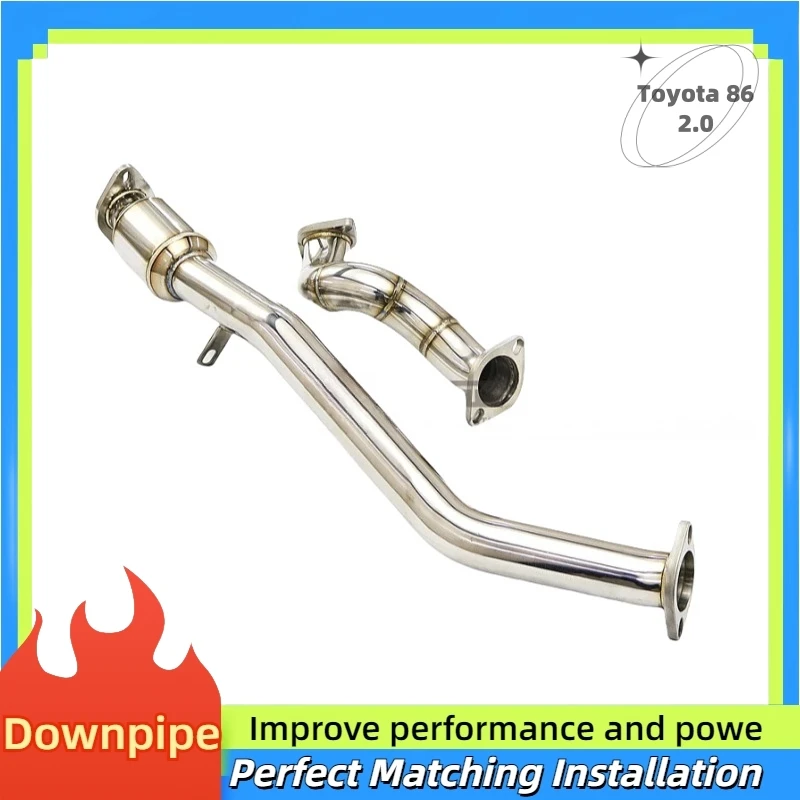 Downpipe used for Toyota 86 2.0 High performance modified exhaust pipe straight through high-performance front pipe