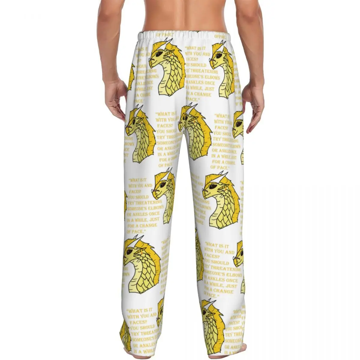 Custom Qibli Quote Pajama Pants Men Sleepwear Sleep Lounge Bottoms with Pockets