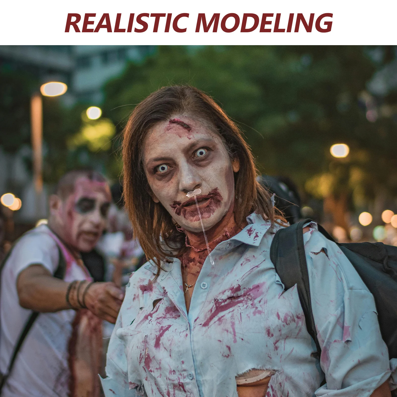 50Pcs Fake Snot Prank Realistic Halloween April Fools Party Gag Gross Prank Accessories April Fools' Day Props