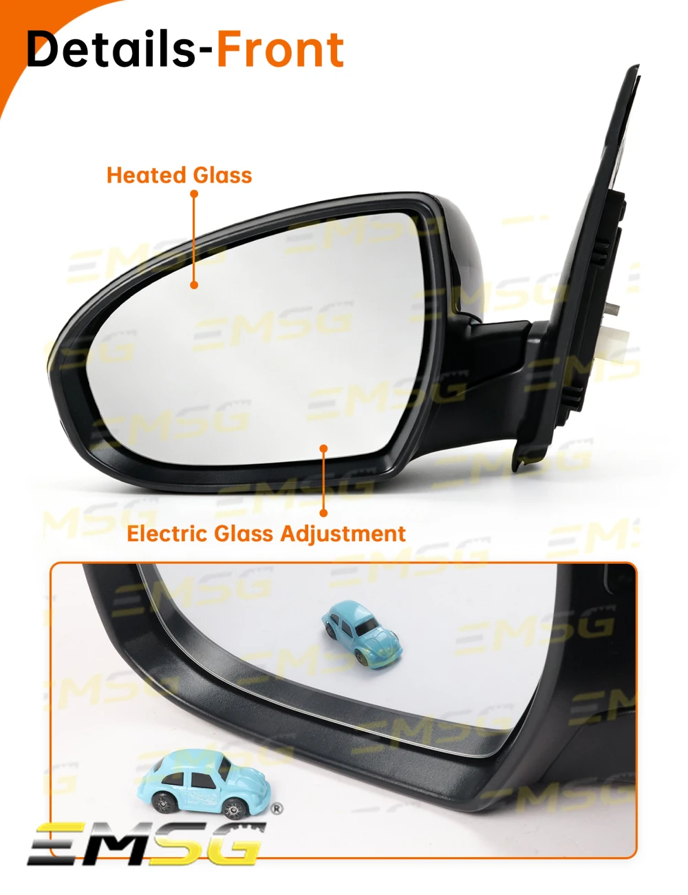10PIN Black Rearview Mirror Assembly For Hyundai Tucson 2016 2017 2018 Car accessories Power Fold Power Adjust Turn Light Heated