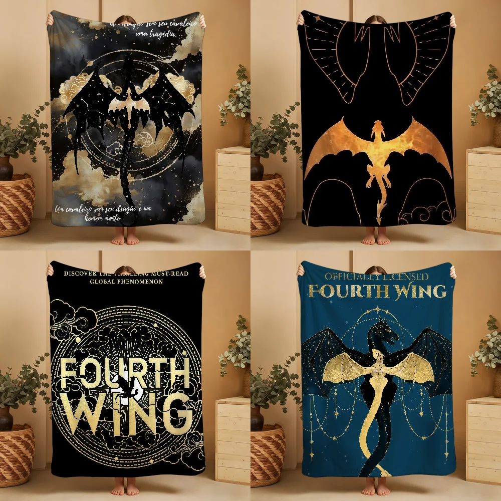 F-Fourth W-Wing Dragon Blanket Throw Super Cosy Plush Living Room Sofa Couch Childish Birthday Gifts