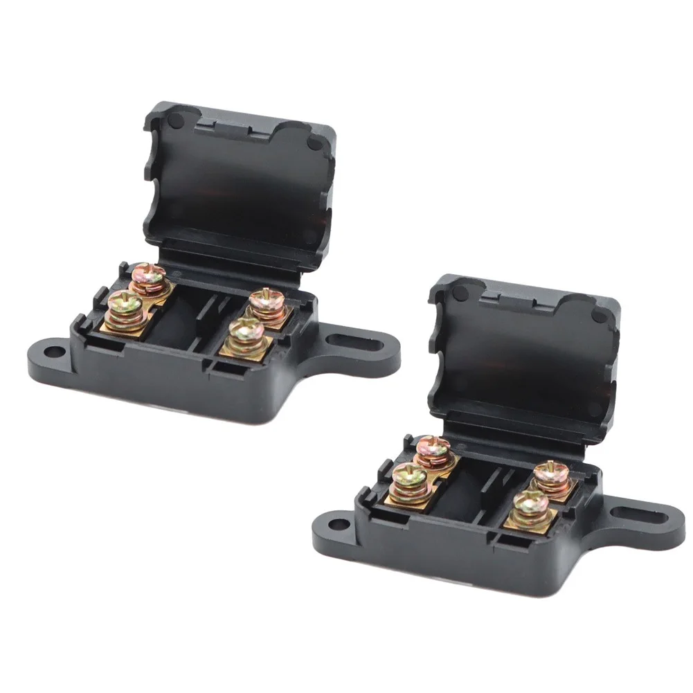 2pcs Dual-Circuit For Electrical Fuse Box for Vehicle Use Featuring Moisture Protection and Flexible Circuit Management Options