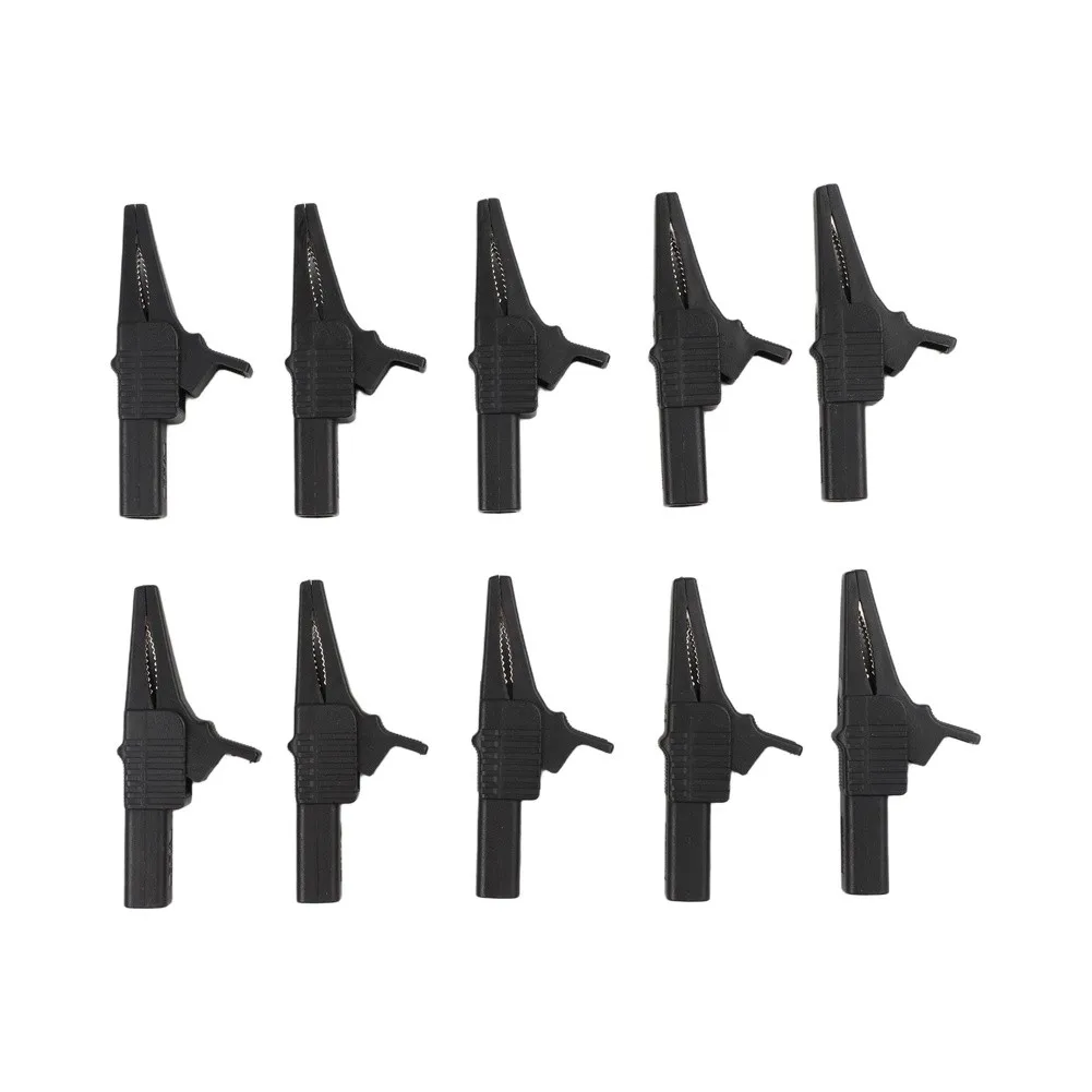 Banana Socket Clips Crocodile Clips 27mm Crocodile Clip 4mm Banana Socket For Electronic Testing Anti-slip Crocodile Clip Grip
