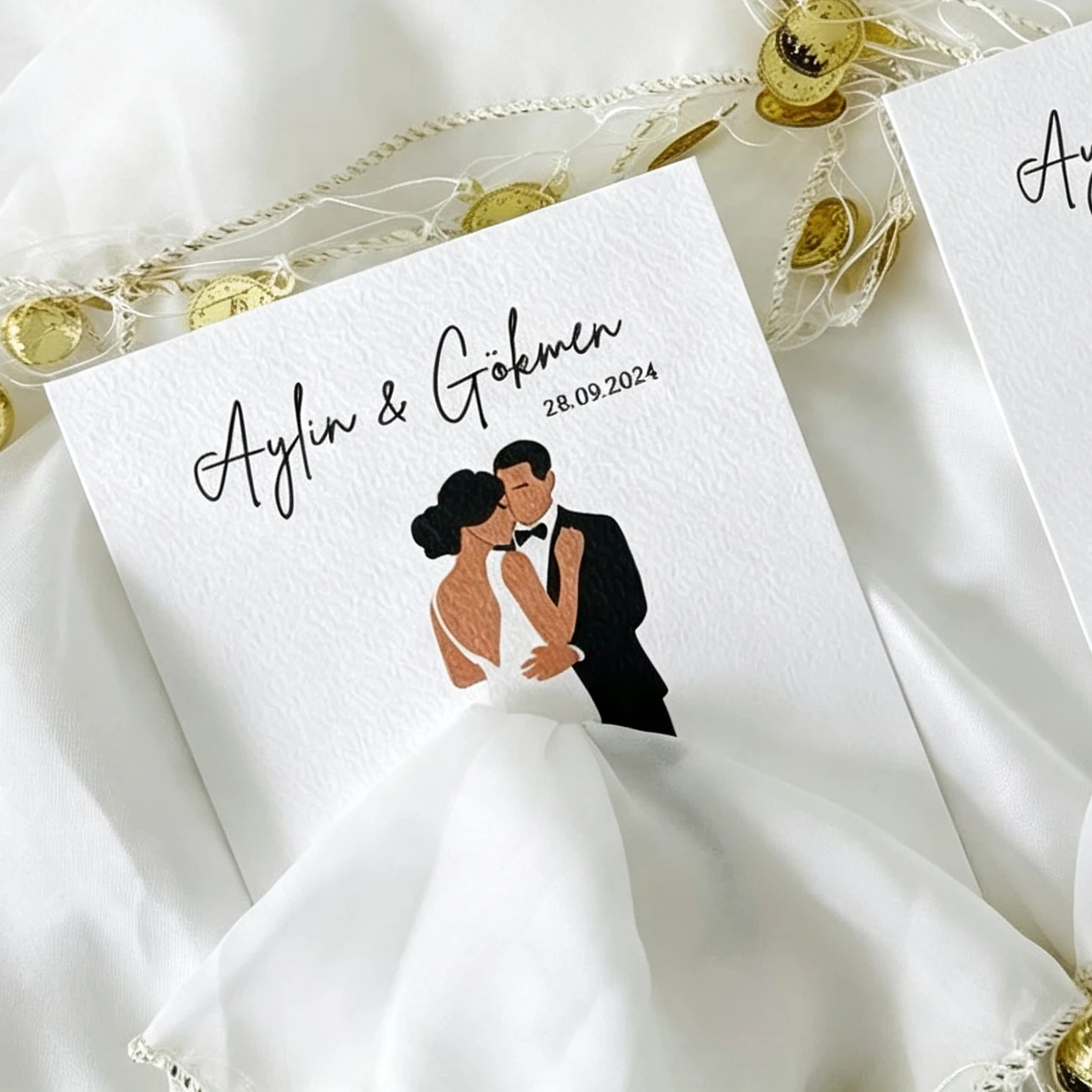 Wedding Supply Business - Custom Texture Cotton Card Wedding Invitation