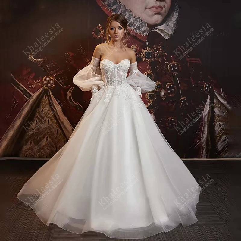 

Classic Wedding Dresses Gorgeous Bridal Gowns Lace Appliques Sweetheart Robes For Formal Party Vestidos De Novia Customized 2026