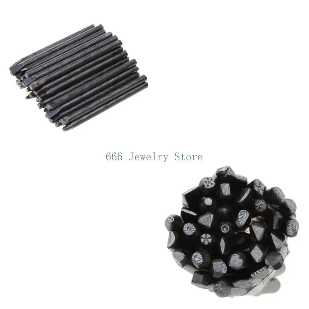 F2TD 36x Professional Steel Metal Stamping Tool Set Number & Letter Stamp
