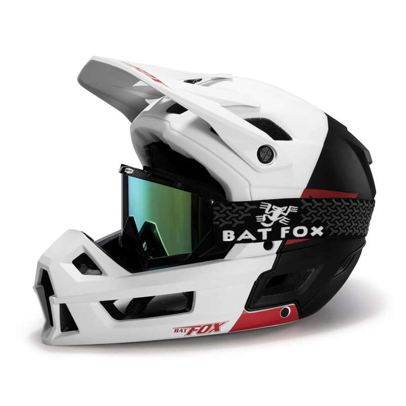 

BATFOX Full Face MTB Helmet Professional Competition-Grade Off-Road Bike Helmet for DH BMX Adult Bicycle Mountain Bike Helmet
