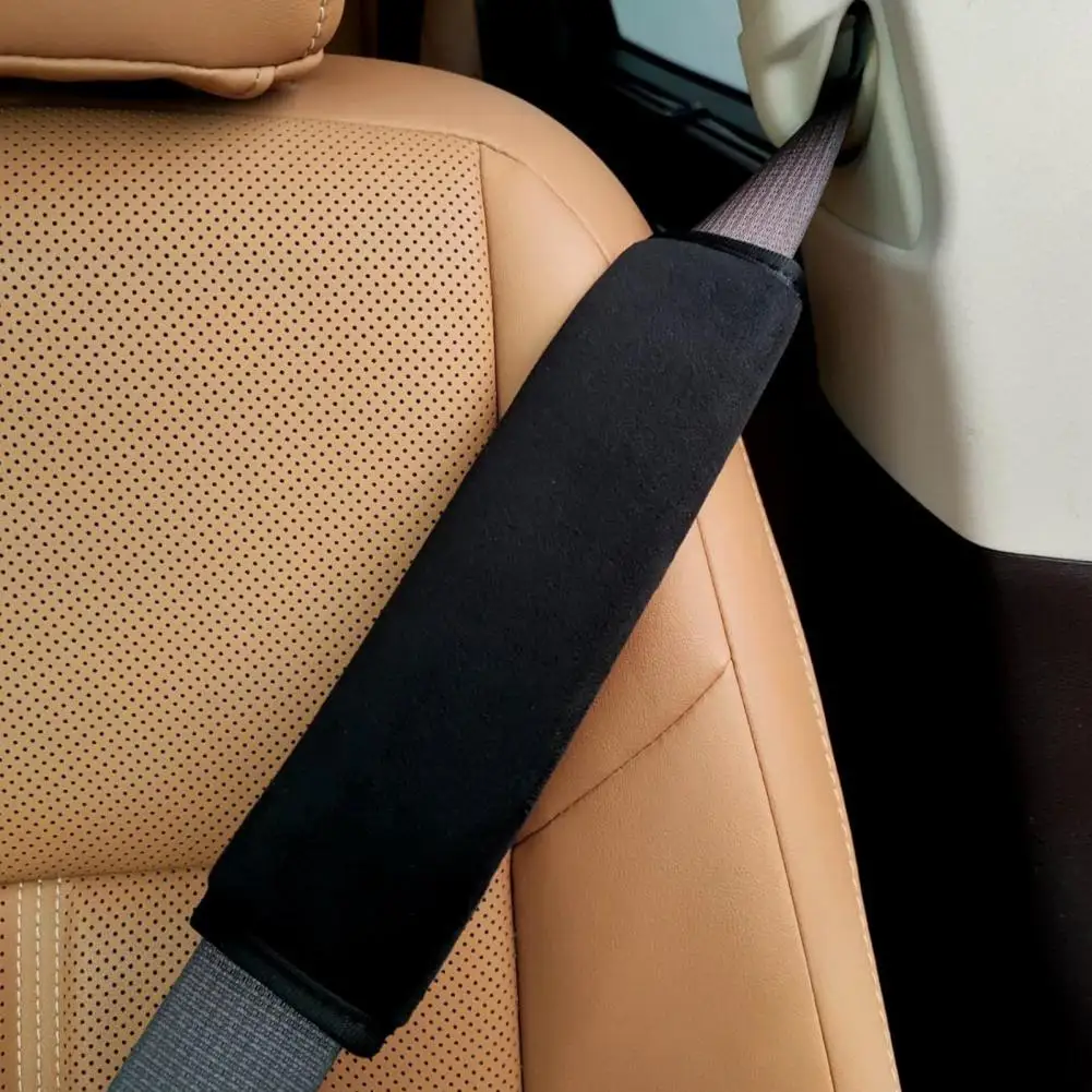 

2 шт. накладки на автомобильные ремни безопасности, износостойкие, мягкие, регулируемые, простые в установке, универсальные автомобильные накладки на ремни безопасности, наплечники для ремней безопасности