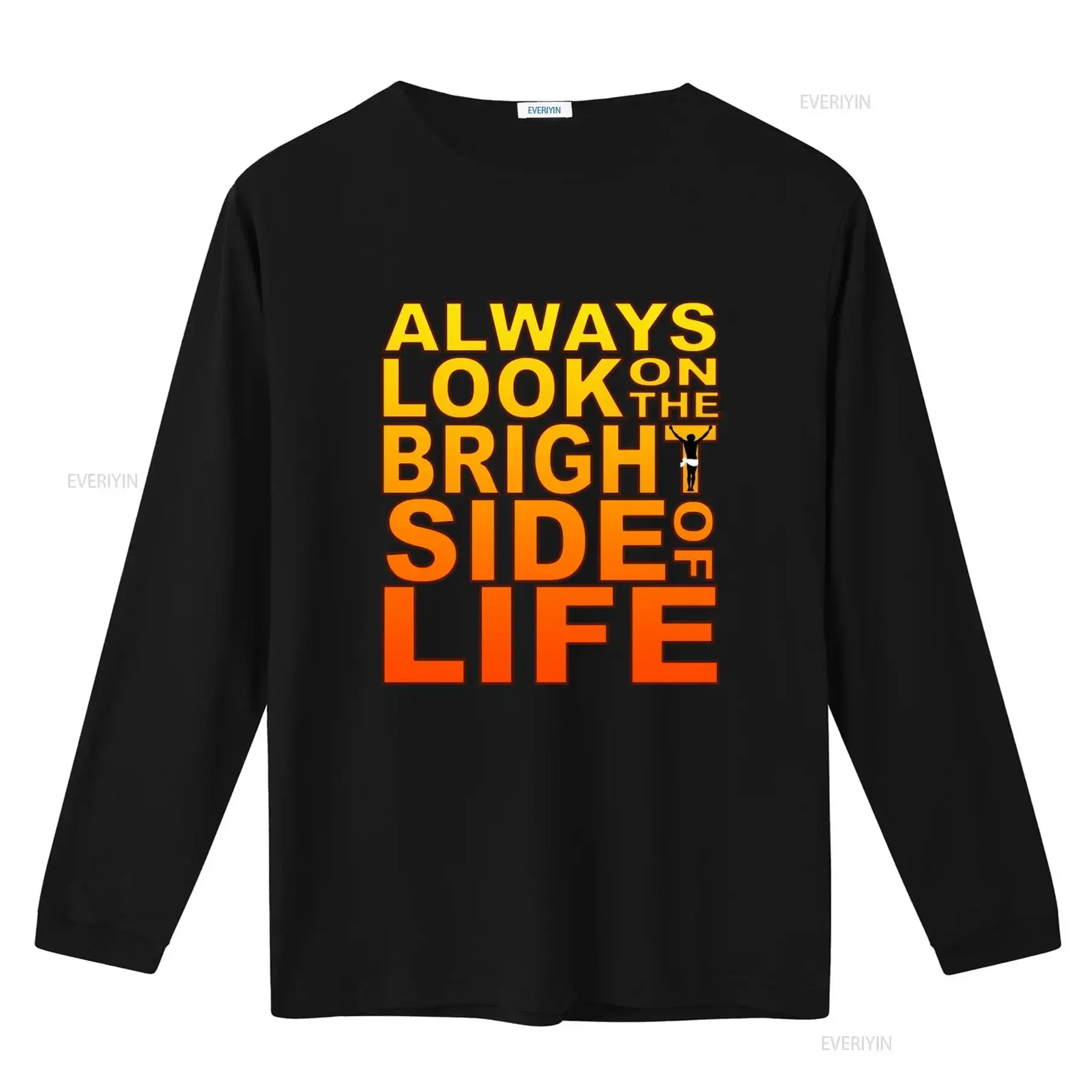 Monty Python Always Look On The Bright Side Of Life Brian T shirt UW3I vintage Washed Unisex Soft Comfortable Casual Slightly