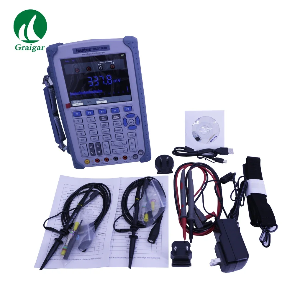 Hantek DSO1202B Digital Handheld Oscilloscope/Multimeter 200MHz 1Gsa/S