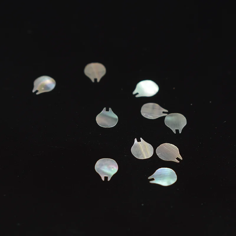 1 LOT Natural Abalone Shell Fish Tail Pieces Mother of Pearl Shell for DIY Lacquer Jewelry Making Guitar Inlay Luthier Builder