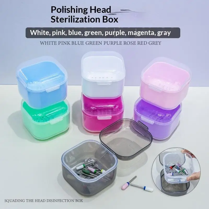 【Y】Multifunctional Disinfection Box Double Layer Design Soaking Feature For Nail Art Tools Jewelry Small Items