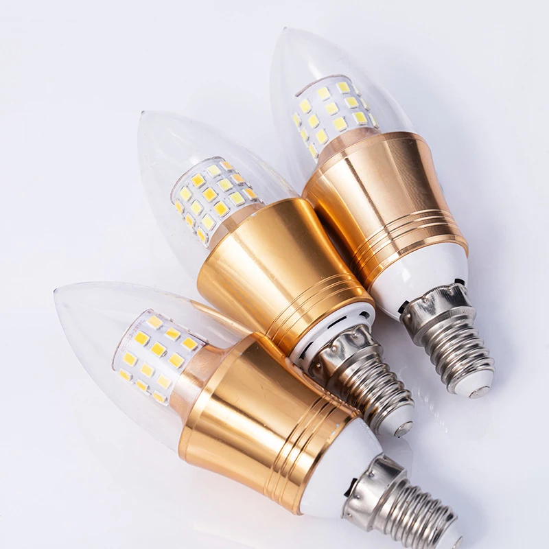 High Quality LED Candelabra Bulb E14 LED Candle Bulbs 5W 7W 9W 12W Daylight White Color Changing Chandelier Bulbs for Pendant