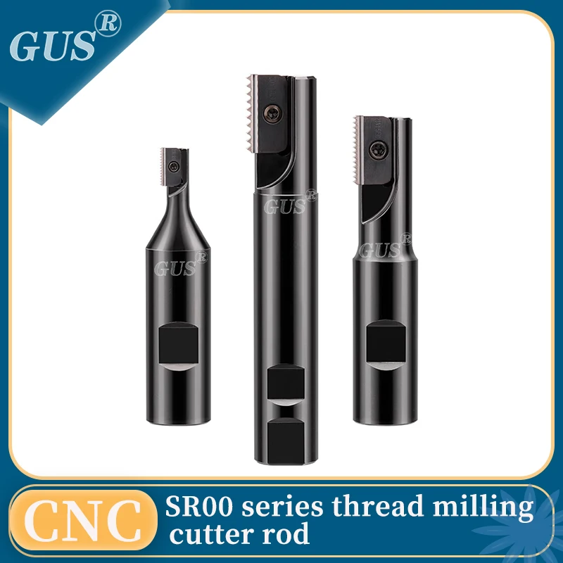 Thread milling cutter rod SR00 1T 2T CNC Milling cutter Bar for both internal and external thread machining centers tools