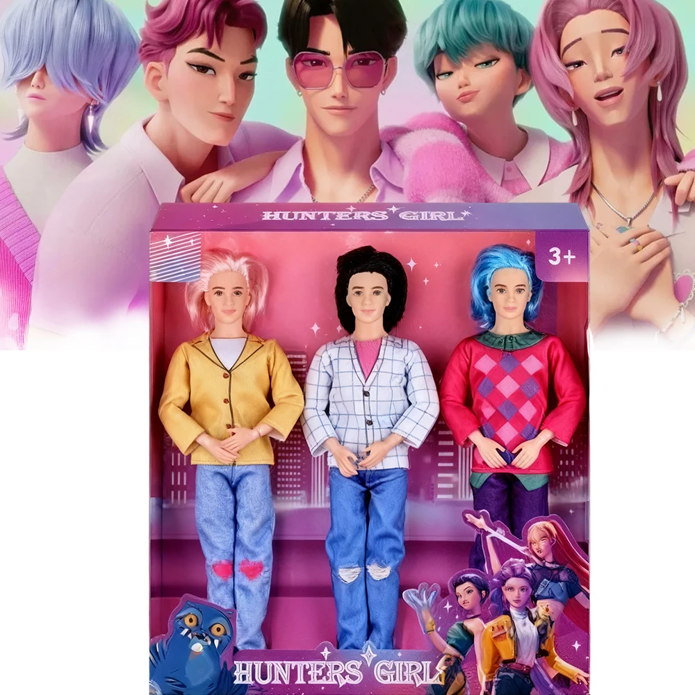 

New Kpop Demon Hunter Male Group Action Figures - Sabe Boy Anime Hunter Dolls Cartoon Collection Gifts