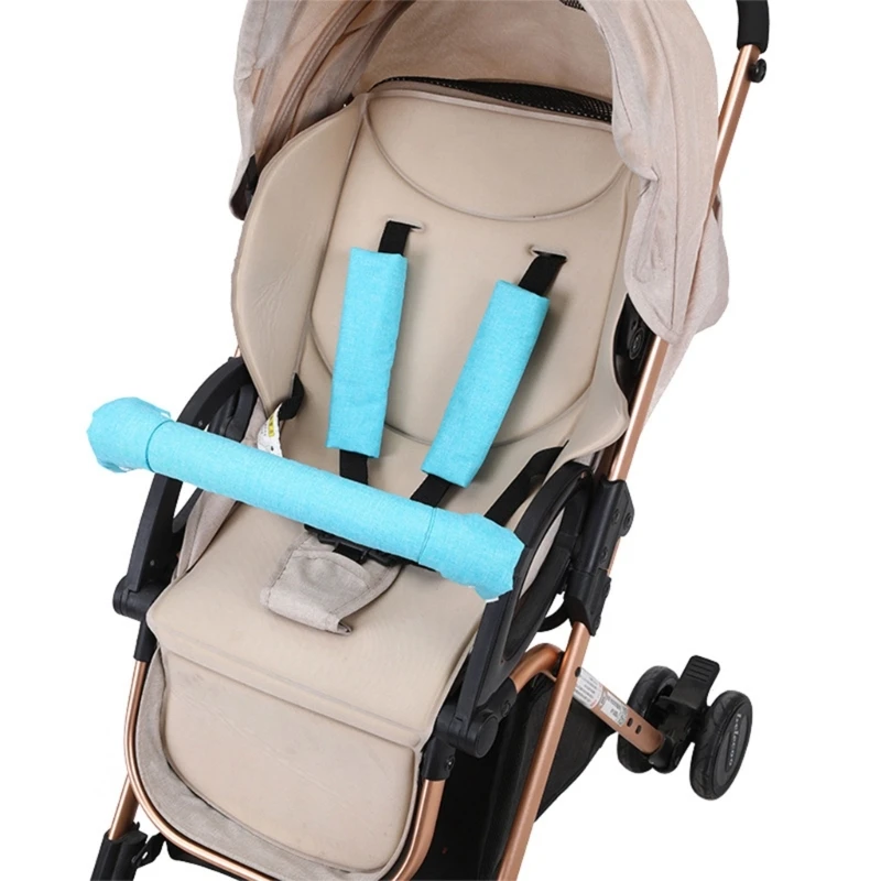 Stroller Armrest Sleeve Cover with Sticky Strap Baby Stroller Accessories