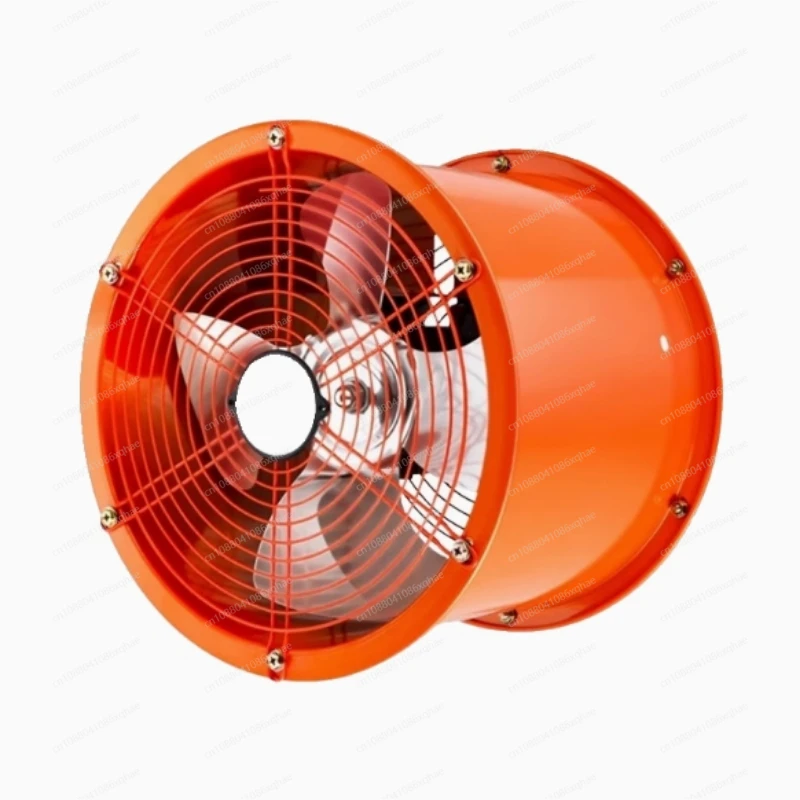 

Axial flow fa n Industrial exhaust f an Powerful hotel kitchen fume exhaust fan High-speed cylindrical duct exhaust fan