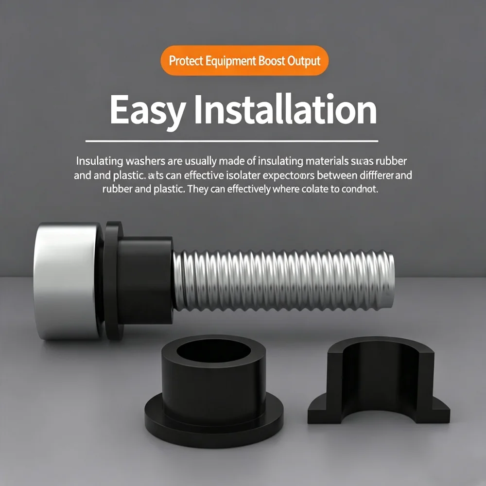 M2 M3 M4 M5-M16 Black T-Shaped Nylon Washer Plastic Step Spacer Concave Convex Screw Bushing Sleeve Insulation Gasket Seal Ring